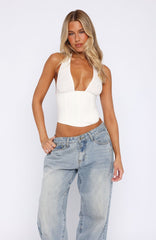 Again And Again Bustier White