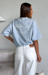 At Second Glance Oversized Tee Light Blue