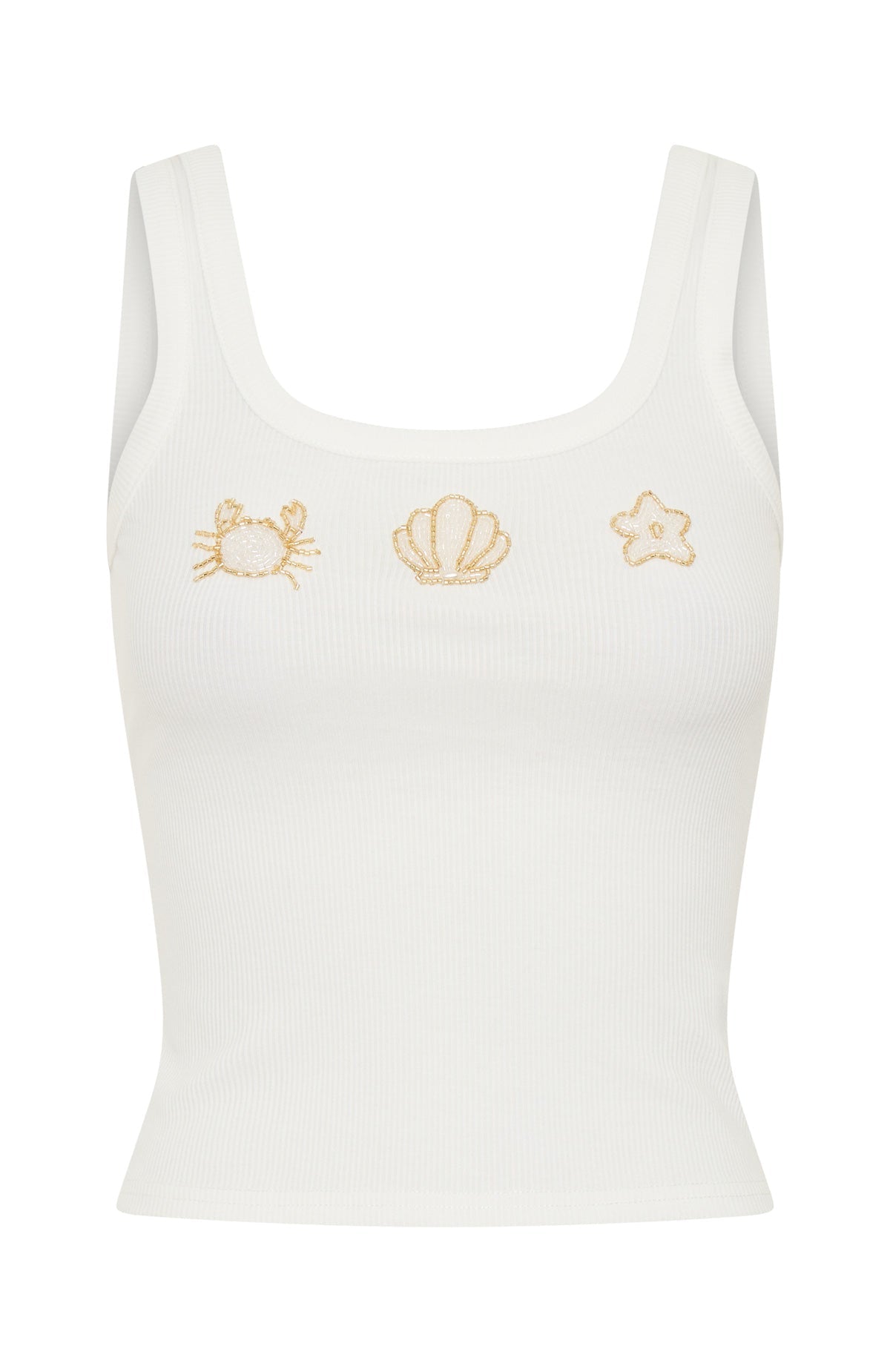 Be The One Rib Tank White