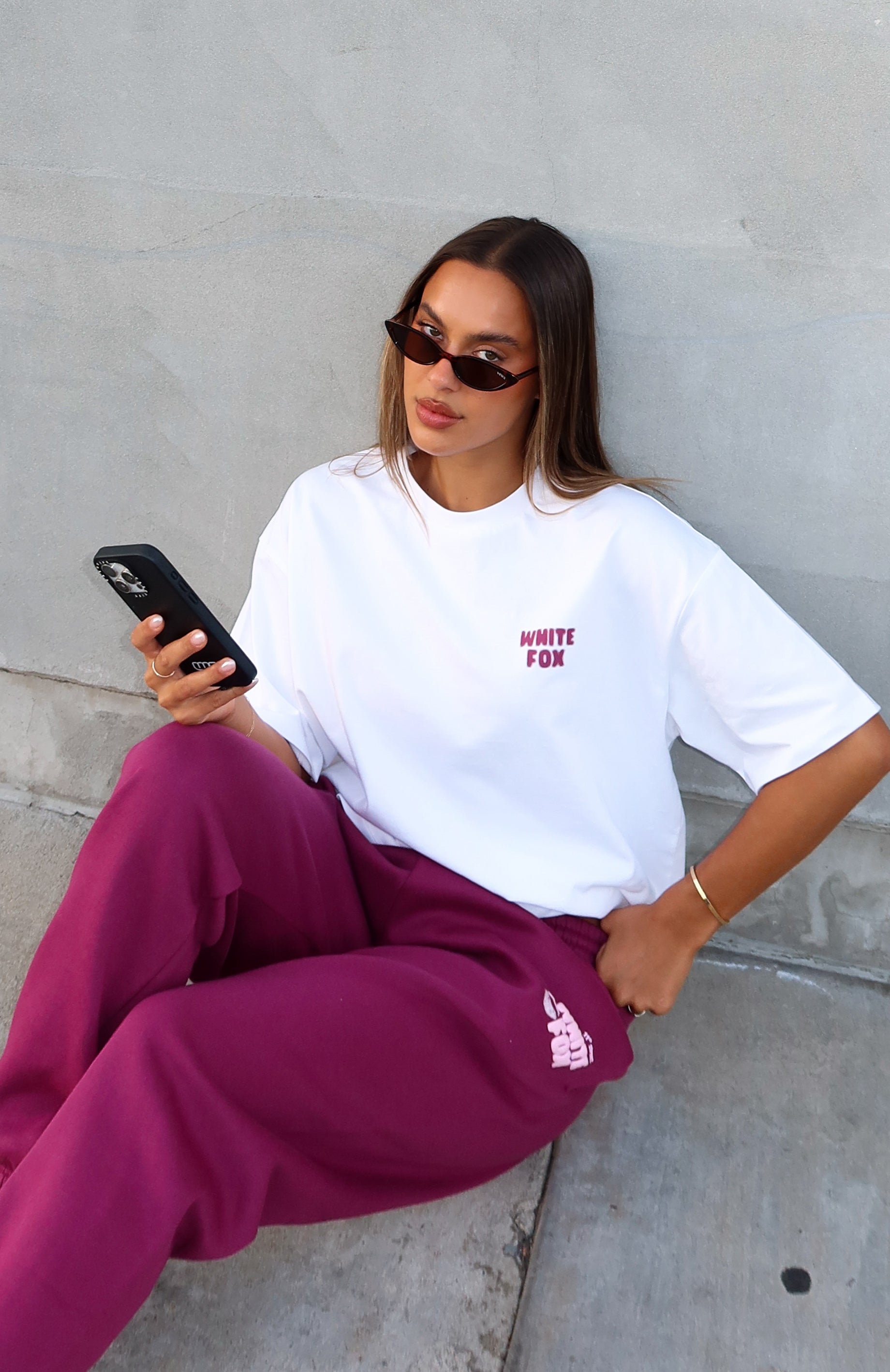 11th Street New York Or Nowhere Oversized Tee Berry Blast