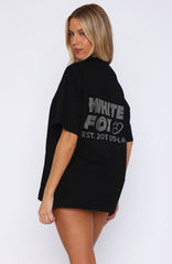 Always Shining Oversized Tee Black