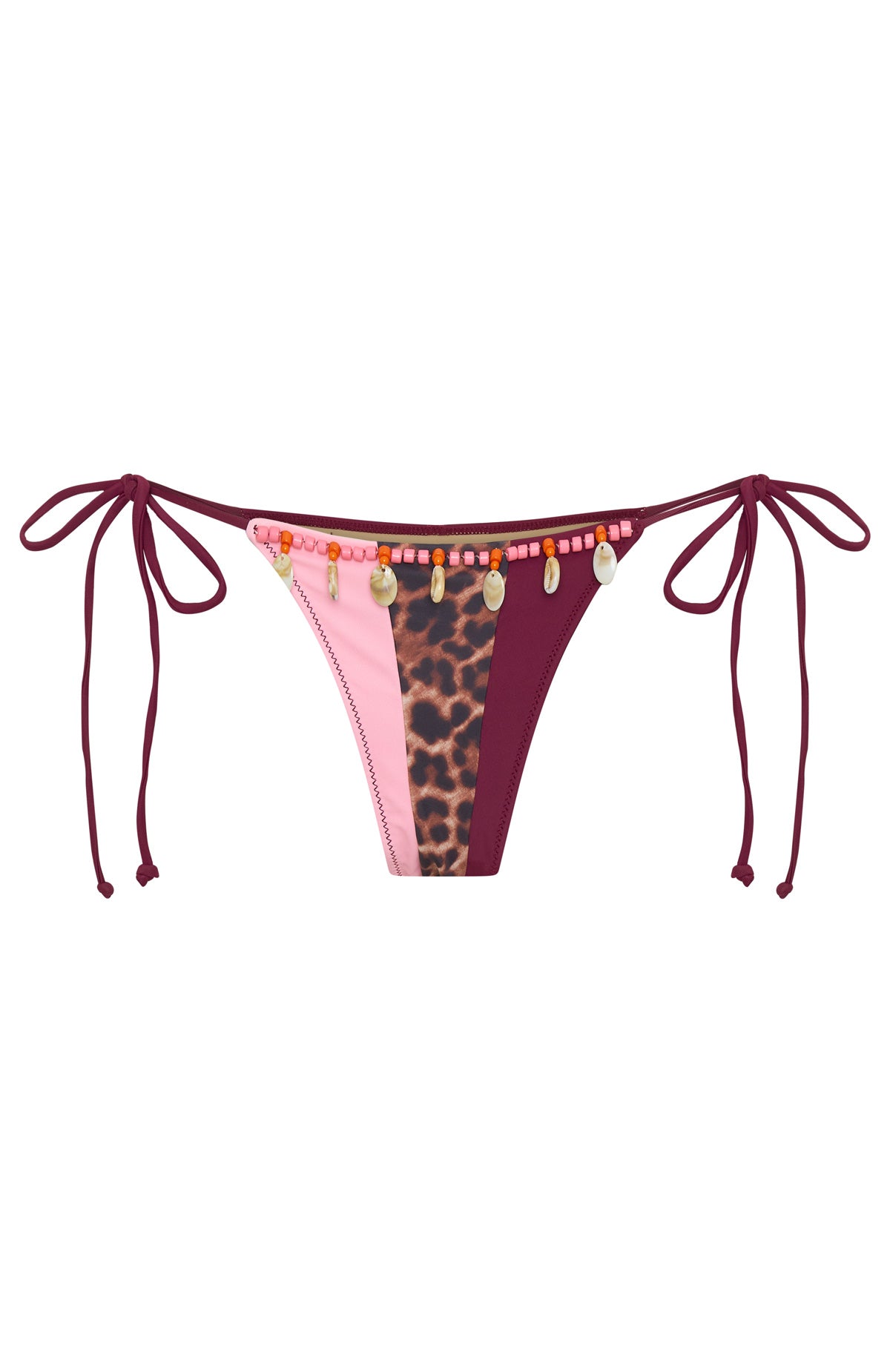 Angelika Bikini Bottoms Leopard Splice