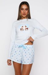 Baby It's Cold Outside Pyjama Shorts Morning Frost
